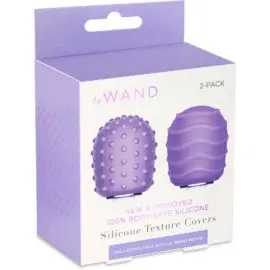 Le Wand Accessories For Petite Massager – Silicone Texture Covers (purple 2 Pack)