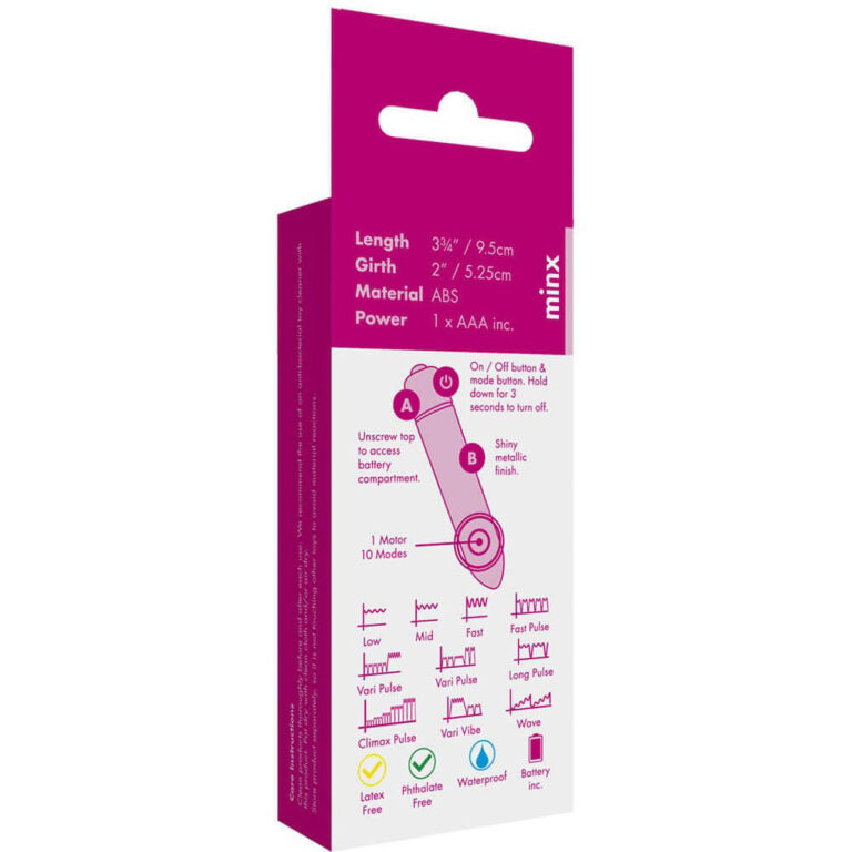 Minx - Blossom 10 Mode Bullet Vibrator (3.5-inch) (silver)