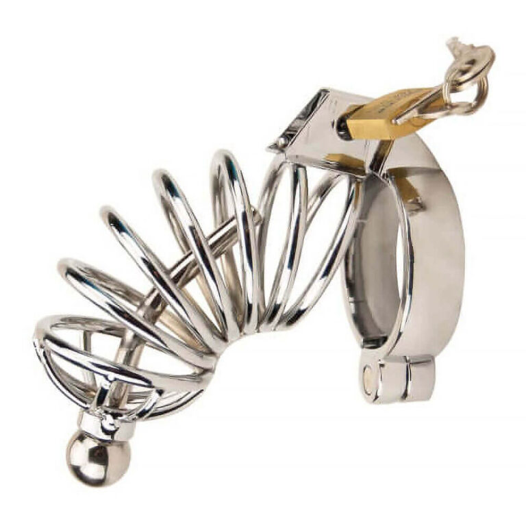 Impound - Corkscrew Male Chastity Device With Penis Plug (cock Rings And Cages)