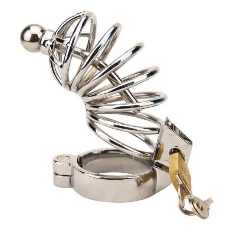 Impound - Corkscrew Male Chastity Device With Penis Plug (cock Rings And Cages)