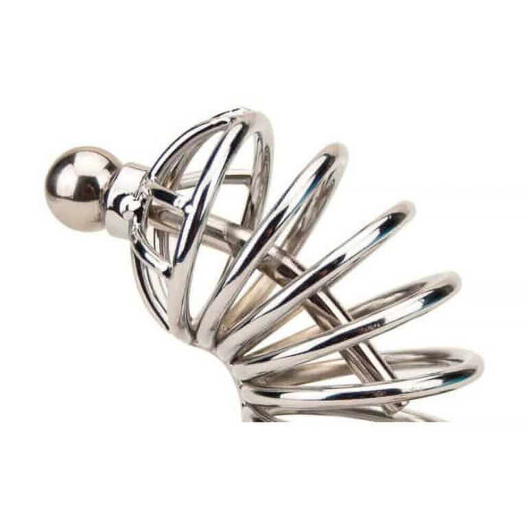 Impound - Corkscrew Male Chastity Device With Penis Plug (cock Rings And Cages)