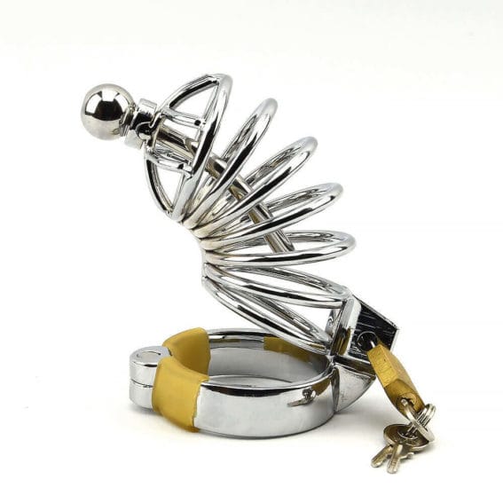 Impound - Corkscrew Male Chastity Device With Penis Plug (cock Rings And Cages)