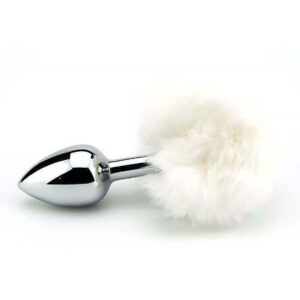 Furry Fantasy - White Bunny Tail Butt Plug (anal Toys - Butt Plugs)