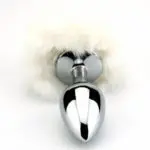 Furry Fantasy – White Bunny Tail Butt Plug (anal Toys – Butt Plugs)
