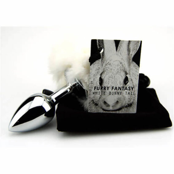 Furry Fantasy - White Bunny Tail Butt Plug (anal Toys - Butt Plugs)