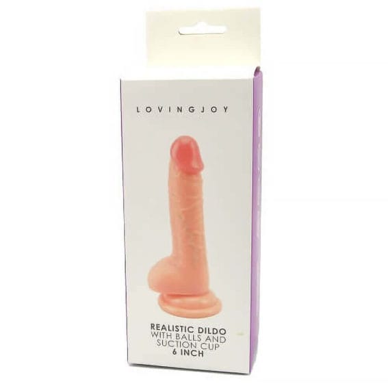 Loving Joy - Realistic Dildo With Balls And Suction Cup 6 Inch (dildos & Dongs)