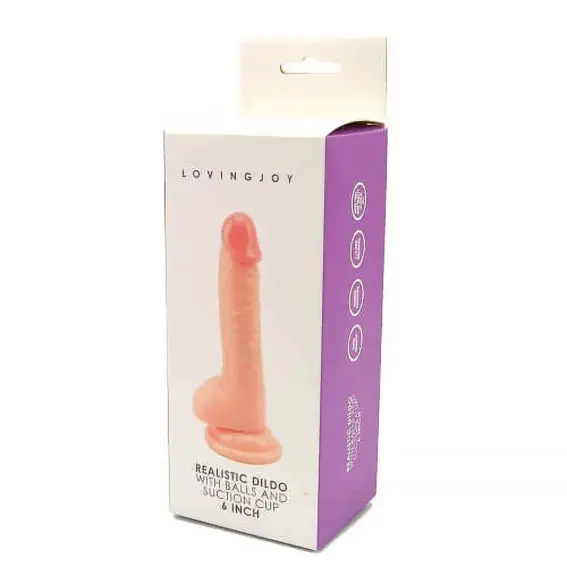 Loving Joy – Realistic Dildo With Balls And Suction Cup 6 Inch (dildos & Dongs)