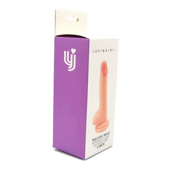 Loving Joy - Realistic Dildo With Balls And Suction Cup 6 Inch (dildos & Dongs)