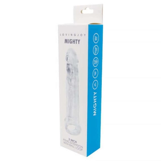 Loving Joy – Mighty 3 Inch Penis Extension With Ball Loop (toys For Him) Loving Joy - Mighty 3 Inch Penis Extension With Ball Loop (toys For Him)