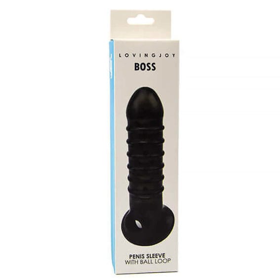Loving Joy - Boss Textured Penis Sleeve With Ball Loop (toys For Him)
