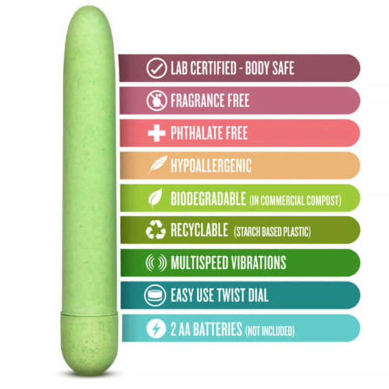 Blush – Gaia Biodegradable Eco Vibrator Green (vibrators – Classic Vibrators)