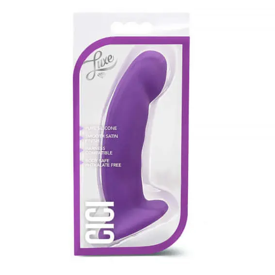 Blush - 6.5 Inch G-spot Or P-spot Dildo With Suction Base (purple)