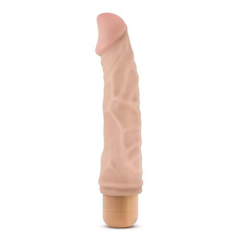 Blush - 9 Inch Realistic Multi Speed Vibrator Curved (flesh)