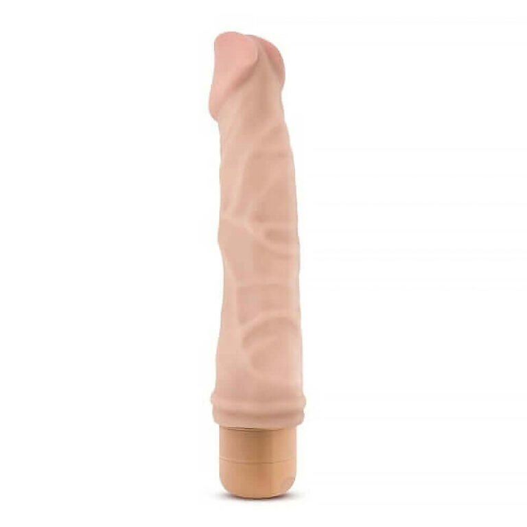 Blush - 9 Inch Realistic Multi Speed Vibrator Curved (flesh)