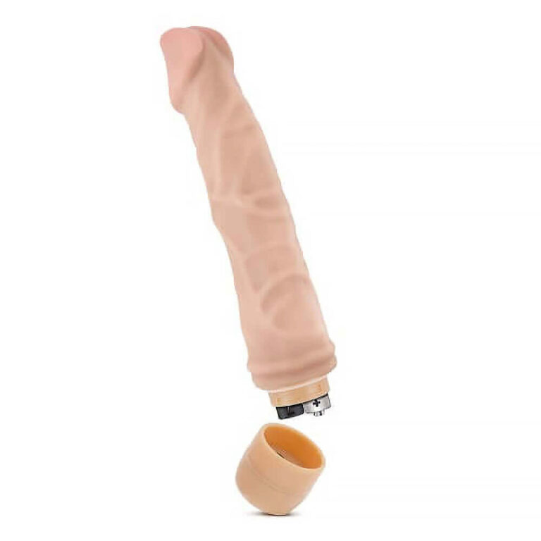 Blush - 9 Inch Realistic Multi Speed Vibrator Curved (flesh)