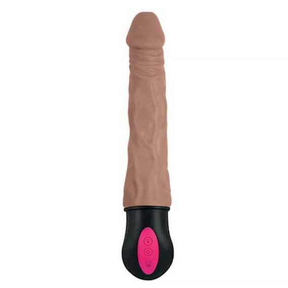Nasstoys – Realistic Warming 7 Inch Vibrating Dildo Brown (realistic)