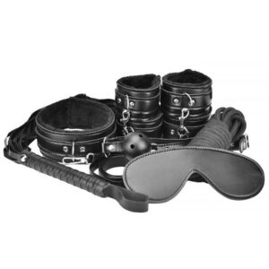 Loving Joy - Beginner's Bondage Kit Black (8 Piece) (bondage - Fetish)