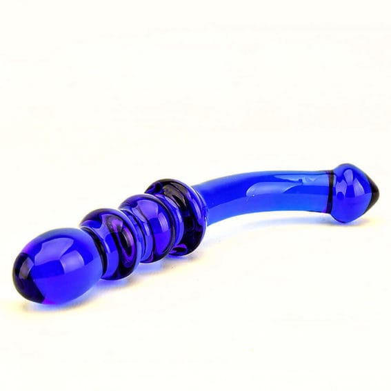 Spectrum - Ribbed G-spot Glass Dildo (dildos - Glass Dildos)
