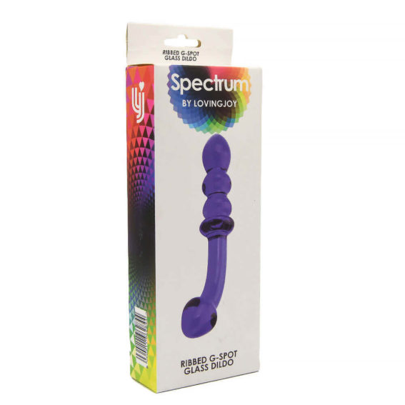 Spectrum - Ribbed G-spot Glass Dildo (dildos - Glass Dildos)