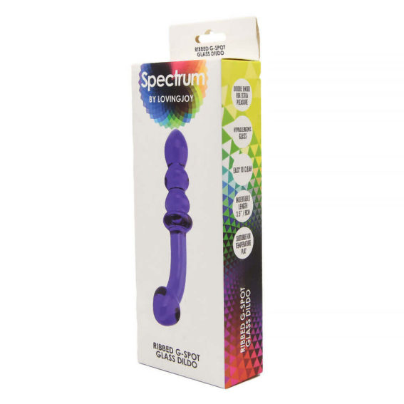 Spectrum - Ribbed G-spot Glass Dildo (dildos - Glass Dildos)