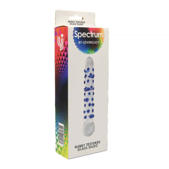 Spectrum – Nubby Textured Glass Dildo (dildos – Glass Dildos)