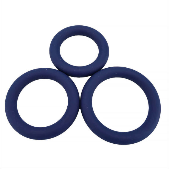 Loving Joy - Thick Silicone Cock Rings 3 Pack (toys For Him - Sleeves & Rings)