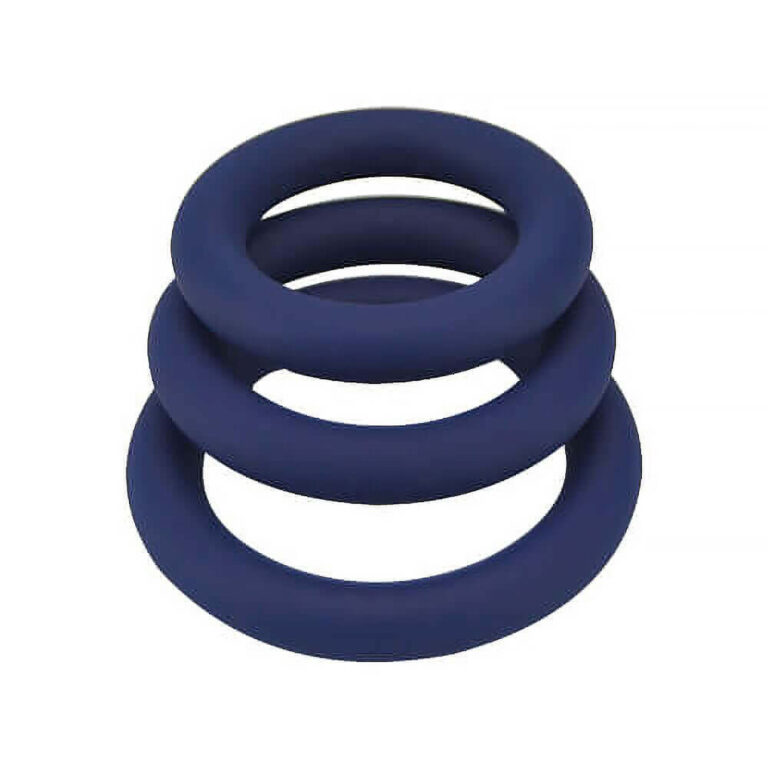 Loving Joy - Thick Silicone Cock Rings 3 Pack (toys For Him - Sleeves & Rings)
