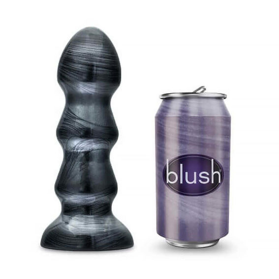 Blush – Jet Black Jack Large Ribbed Butt Plug 7 Inches (anal Toys – Butt Plugs)