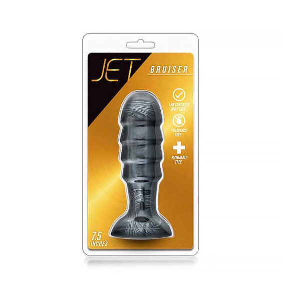 Blush – Jet Bruiser Large Ridged Butt Plug 7.5 Inches (anal Toys – Butt Plugs)