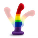 Blush - 6 Inch Avant Pride Freedom Silicone Dildo (rainbow)