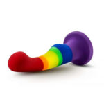 Blush – 6 Inch Avant Pride Freedom Silicone Dildo (rainbow)