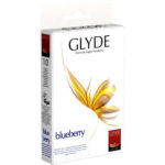 Glyde Vegan Condoms - Ultra Blueberry Flavour Vegan Condoms 10 Pack (essentials)