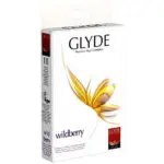 Glyde Vegan Condoms – Ultra Wildberry Flavour Vegan Condoms 10 Pack (essentials)