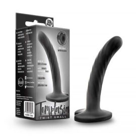 Blush – 5 Inch Twist Silicone Dildo With Suction Cup  (dildos & Dongs)