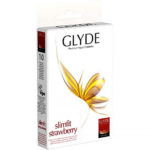 Glyde Vegan Condoms - Ultra Slimfit Strawberry Flavour Vegan Condoms 10 Pack