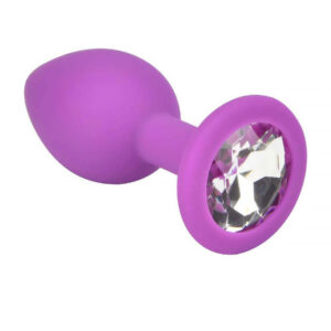 Loving Joy - Jewelled Silicone Butt Plug Purple - Small (anal Toys - Butt Plugs)