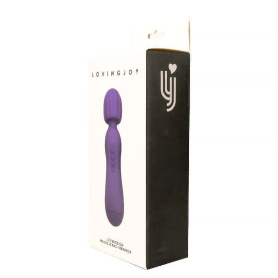 Loving Joy - 10 Function Magic Wand Vibrator Purple (couples - Playtime)