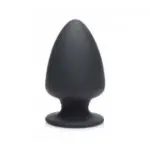 Silexd – 3.5 Inch Dual Density Small Silicone Butt Plug  (black – Anal Toy)