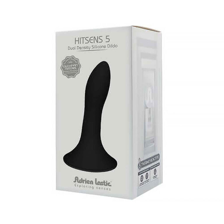Silexd - 5 Inch Cushioned Core Silicone Dildo And Suction Cup (black)