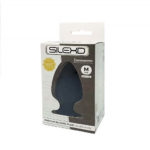 Silexd – 3.5 Inch Dual Density Small Silicone Butt Plug  (black – Anal Toy)