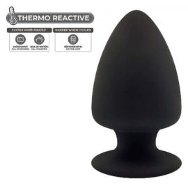 Silexd - 5 Inch Dual Density Large Silicone Butt Plug (black - Anal Toy)