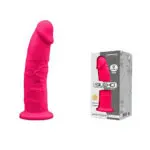 Silexd – 9 Inch Realistic Silicone Dual Density Dildo With Suction Cup (pink)