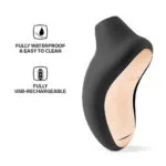 Lelo – Sona Sonic Clitoral Massager – Black (vibrators – Waterproof Vibrators)