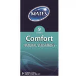 Mates – Comfort Natural Sensations Condoms 9 Pack (essentials – Condoms)
