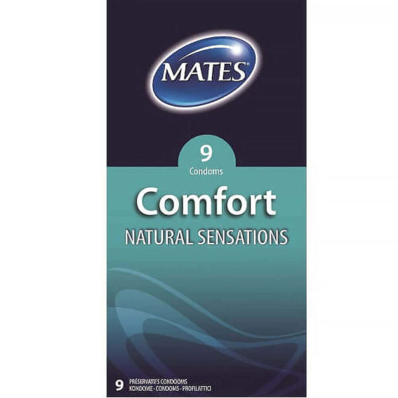 Mates – Comfort Natural Sensations Condoms 9 Pack (essentials – Condoms)
