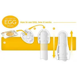 Tenga Adult Concept – Wavy Egg Shaped Male Masturbator (toys For Him)