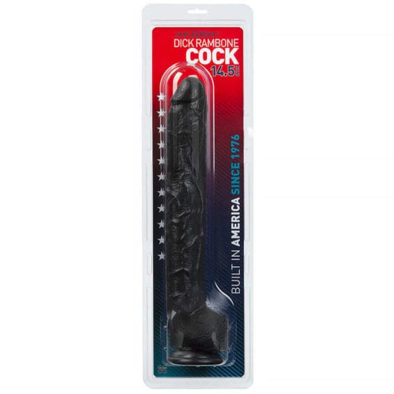 Doc Johnson - Dick Rambone Xxl 16.5 Inch Dildo And Suction Cup (black)