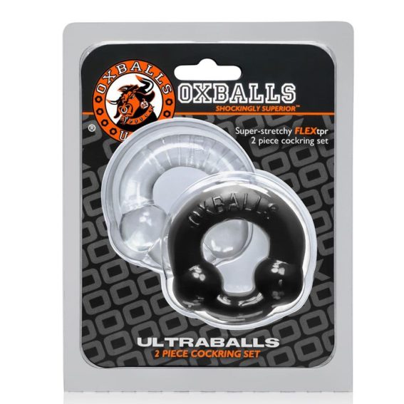 Oxballs - Ultraballs Cockring (2-pack Clear/black)