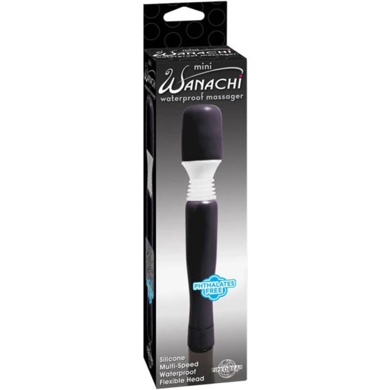 Pipedream - Mini Wanachi Wand Waterproof Massager (black)