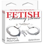 Fetish Fantasy - Beginners Metal Handcuffs & Key (chrome)